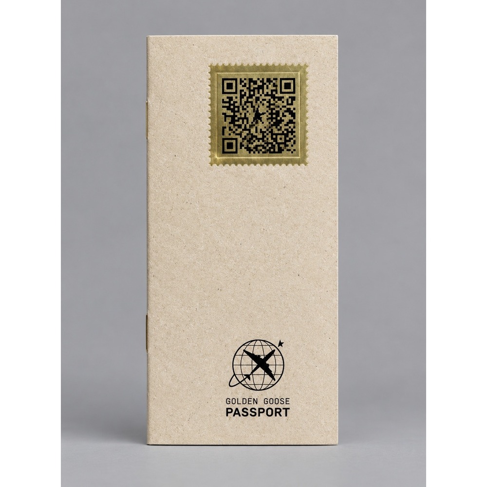 Golden Goose Passport Authenticity Booklet Gold QR Code Sneaker Accessory